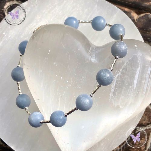 Angelite Silver Bracelet